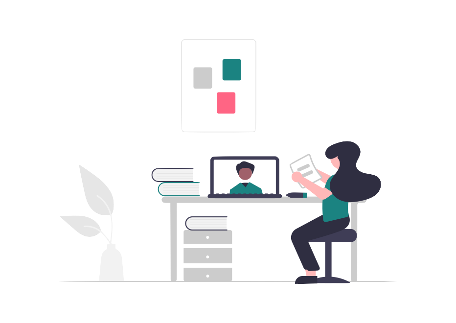 A woman reading up on how to improve her credit with a tradeline.